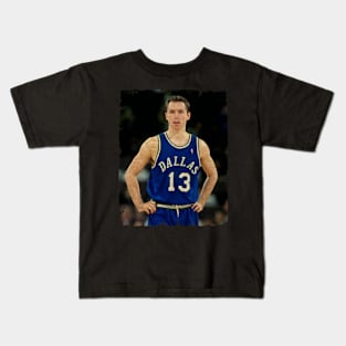 Steve Nash - Playing For The Dallas Mavericks Kids T-Shirt